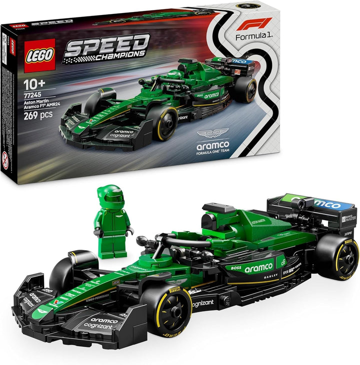 LEGO Speed Champions Mercedes-Amg F1 W15 Race Car - Jucărie cu minifigurină Formula 1 - Model de mașină de colecționat și construit - Cadou pentru băieți și fete 10+ sau fani adulți 77244