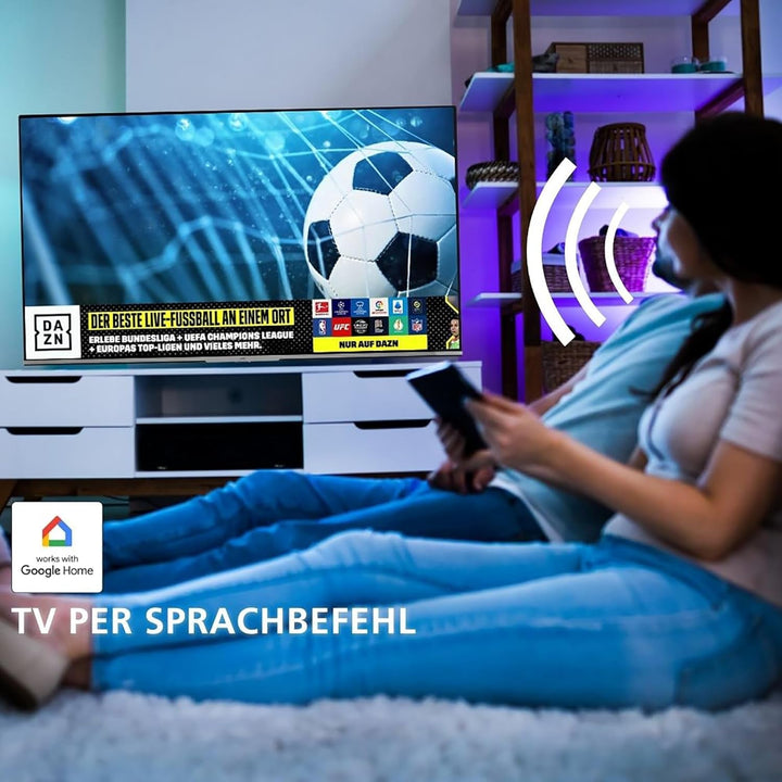 JVC QLED TV 40 Zoll Fernseher Full HD Android Smart TV (HDR, Triple-Tuner, Bluetooth) LT-40VQF545A