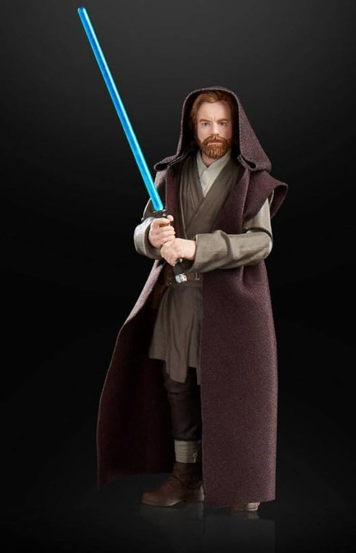 Star Wars Hasbro Star WarSeria neagră Obi-Wan Kenobi (Jabiim), 15 Cm Figura de acțiune mare Obi-Wan Kenobi, Multi, F7098