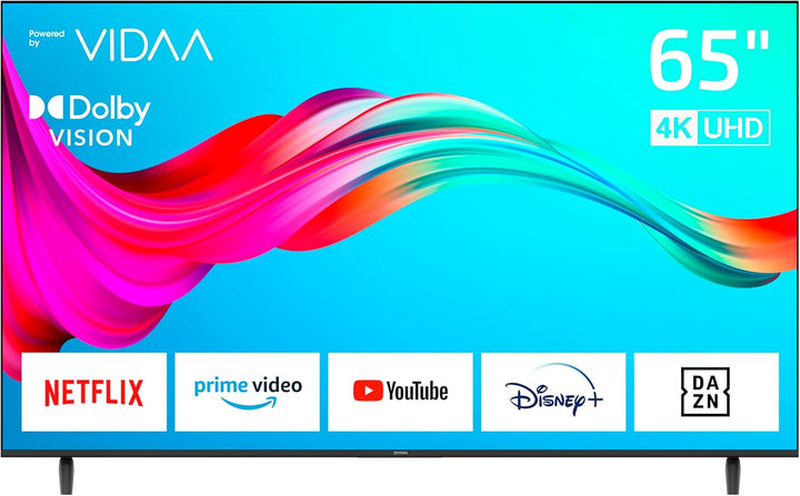 DYON Smart 43 VX 108 Cm (43 Zoll) Fernseher (Full-Hd Smart TV, HD Triple Tuner (DVB-C/-S2/-T2), App Store, Prime Video, Netflix, Youtube, DAZN, Disney+) [Mod. 2022], Schwarz