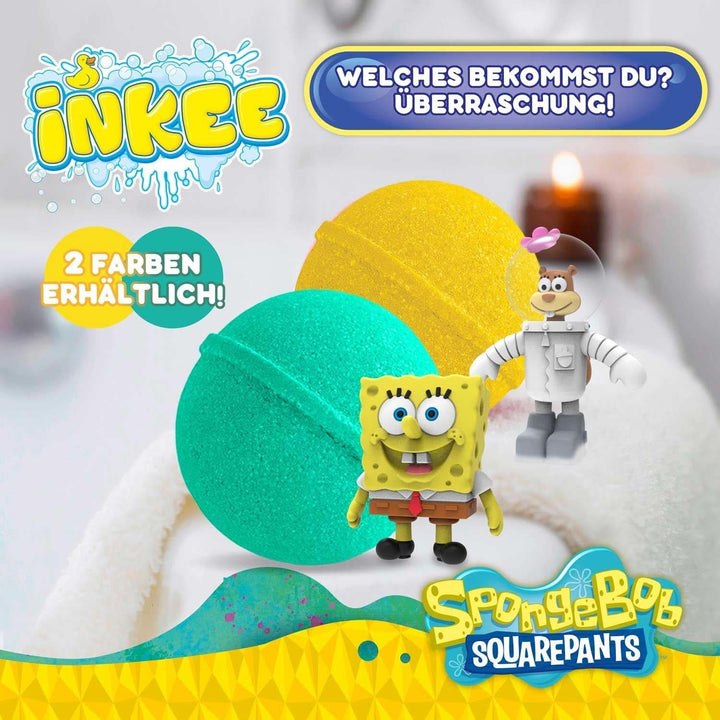 INKEE Spongebob, bomba de baie pentru copii cu surpriză, Spongebob Squarepants de colecționat, 80 grame