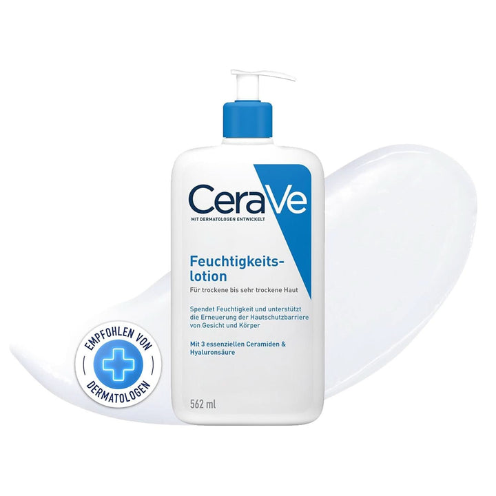 Cerave, Cremă hidratantă pentru corp și față pentru pielea uscată, cu hialuron și 3 ceramide esențiale, 454 g