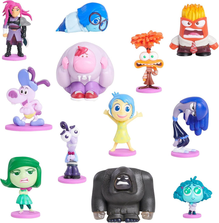 Just Play Disney și Pixar Inside Out 2 Minifigurine de colecționat, figuri de la 2,5 cm la 6,4 cm înălțime, jucării pentru copii de la 3 ani în sus