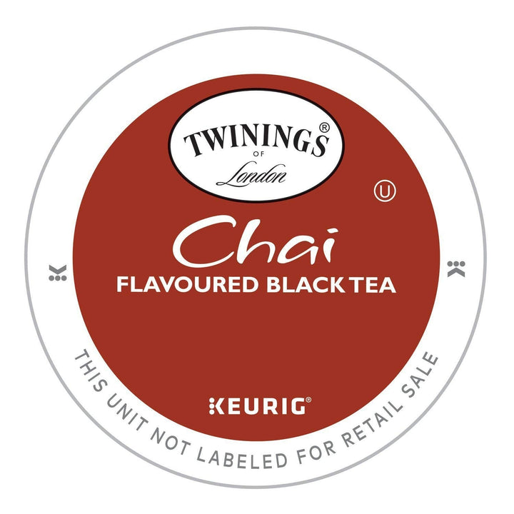 of London Chai Tea K Cup Pods for Keurig, Caffeinated Sweet and Savory Spice Black Tea Blend, Cinnamon, Cardamom, Cloves, and Ginger, 12 K Cup Tea Pods Tea USA Naty Shop
