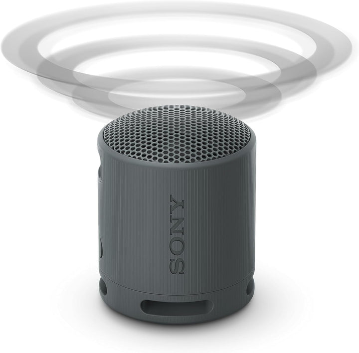 Sony SRS-XB100 - Difuzor Bluetooth wireless, portabil, ușor, compact, în aer liber, de călătorie, durabil, rezistent la apă și praf IP67, baterie de 16 ore, curea de transport, mâini libere, negru