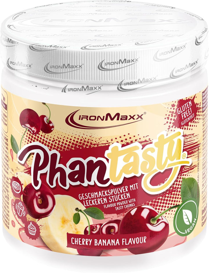 Ironmaxx Phantasty - Creamy Peach 250G Dose | Veganes Geschmackspulver Mit Echten Frucht- Oder Nussstückchen | Perfekter Zuckerersatz