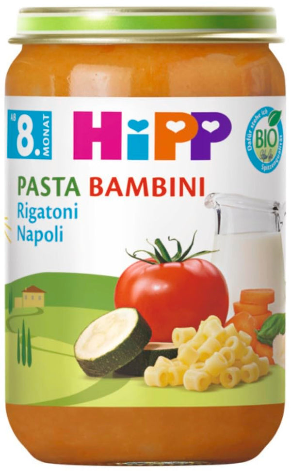 Hipp Bio Menüs Ab 10. Monat Pasta Bambini, Rigatoni Napoli, 220G 6Er Pack (6X220G)