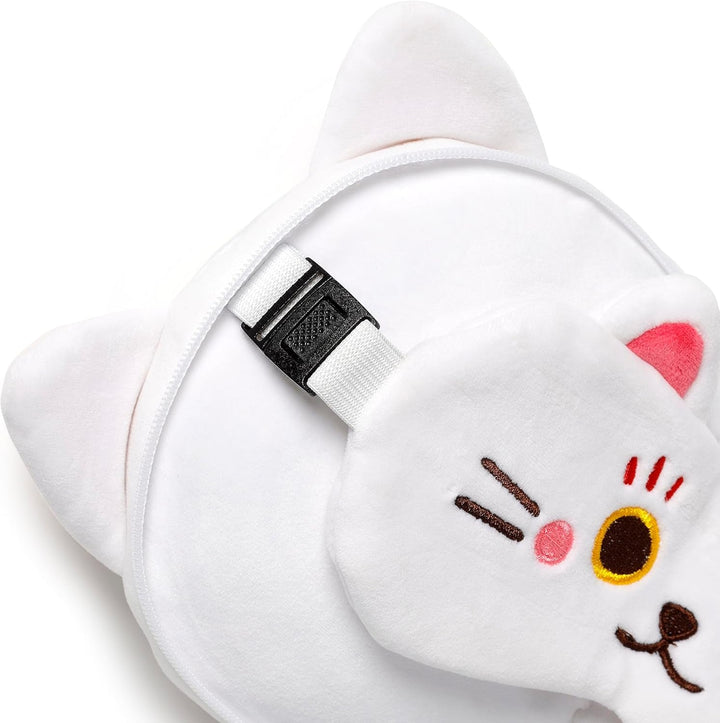 Pernă de călătorie cu mască Relaxeazzz - Maneki Neko pisica norocos farmec