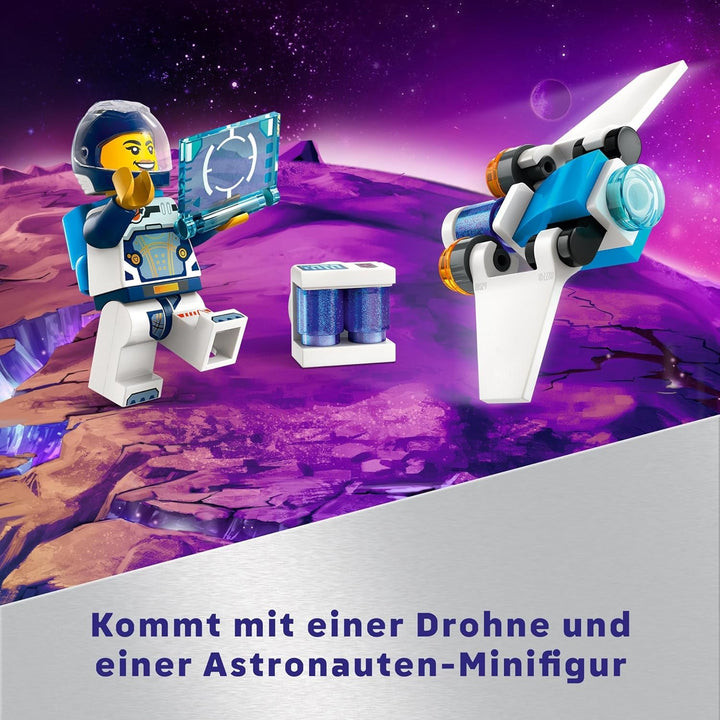 Nava spațială LEGO City, jucărie spațială cu navetă spațială pentru copii de construit, băieți și fete de la 6 ani, set cu figurină astronaut 60430