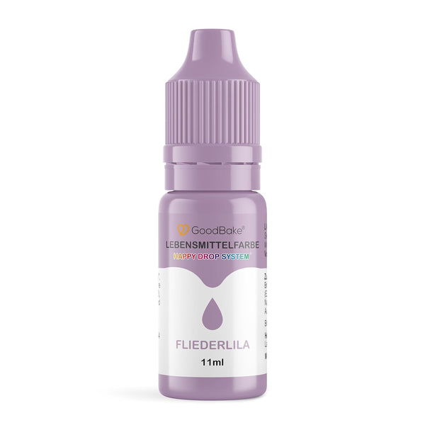 Goodbake Lebensmittelfarbe Pastell Fliederlila (11 Ml) – Hochdosierte Lebensmittelfarbe - Zum Einfärben Von Torten, Fondant, Buttercreme, Macarons Getränke, Schleim Uvm. 100% Vegan