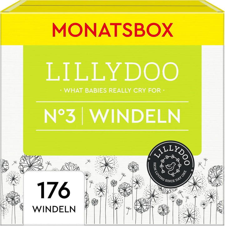 LILLYDOO Scutece prietenoase cu pielea, mărimea 2 (4-8 kg)