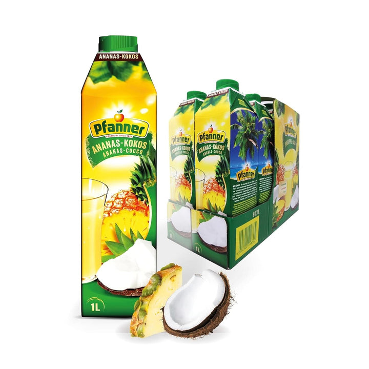 Pfanner Nectar de fructe cu căpșuni (8 X 1 litru) - 30 % conținut de fructe - băutură de căpșuni