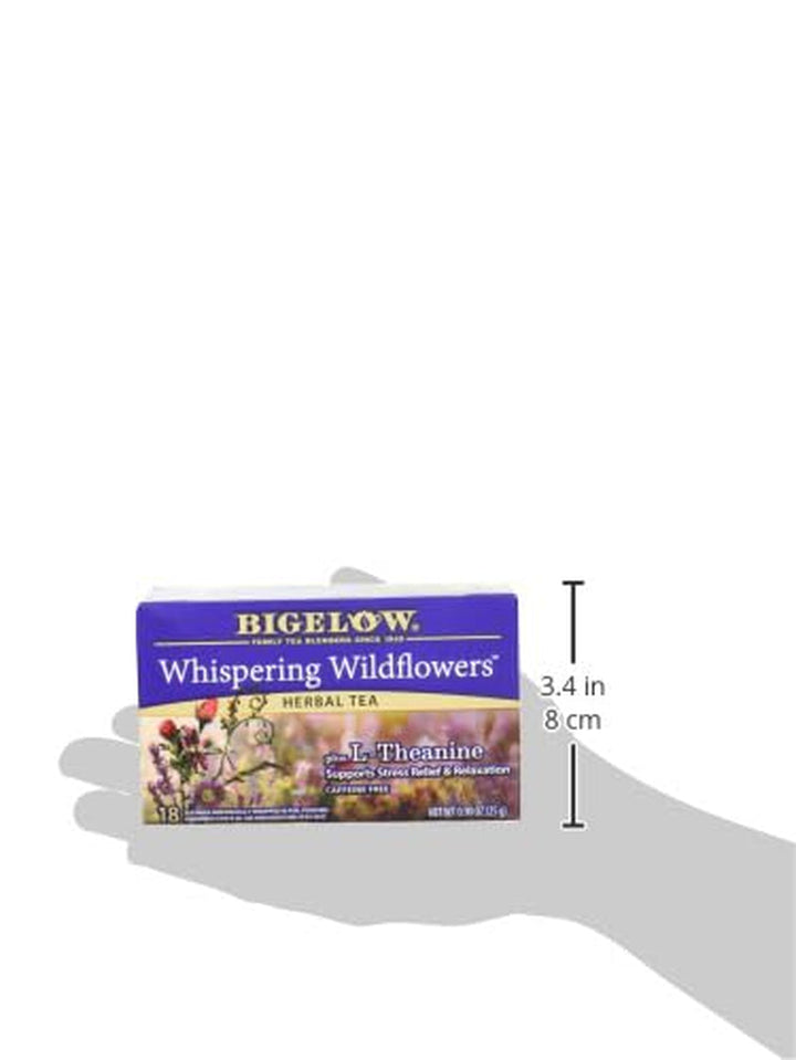, Whispering Wildflowers Herbal Tea (Caffeine Free), 18 Count Tea USA Naty Shop