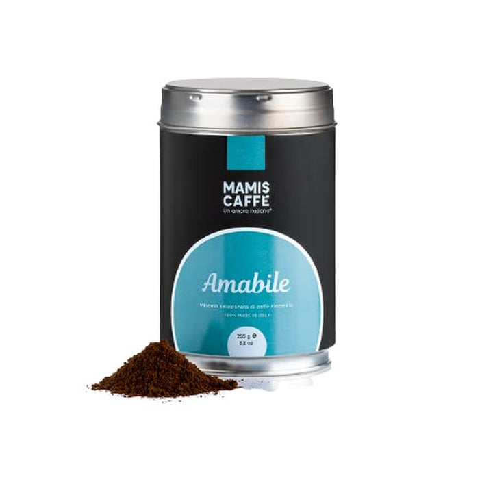 Mamis Caffè Amabile (1 Kg) - Ganze Espressobohnen - Mittel Gerösteter Kaffee Mit Süßen Untertönen - Italienischer Espresso Mit Dicker Crema - Perfekt Als Espresso, Cappuccino Oder Latte Macchiato