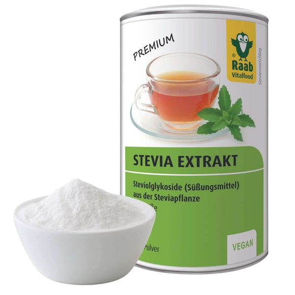 Raab Vitalfood Extract de stevia, ușor de dozat, 50 grame