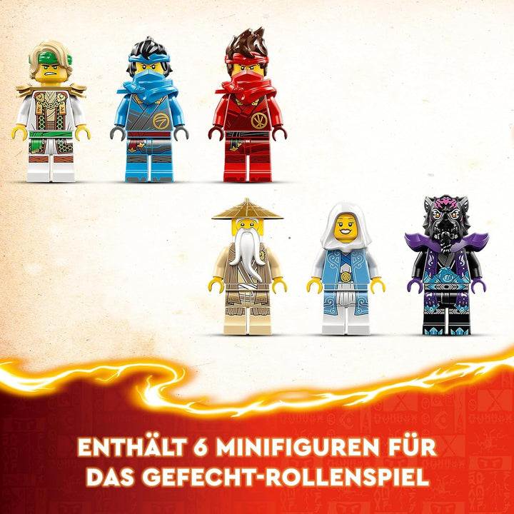 Jucărie LEGO NINJAGO Dragon Stone Temple Dragon cu 6 figuri Ninja, set mare de construit, jucat și expus, cadou de ziua de naștere pentru băieți și fete 13+ 71819
