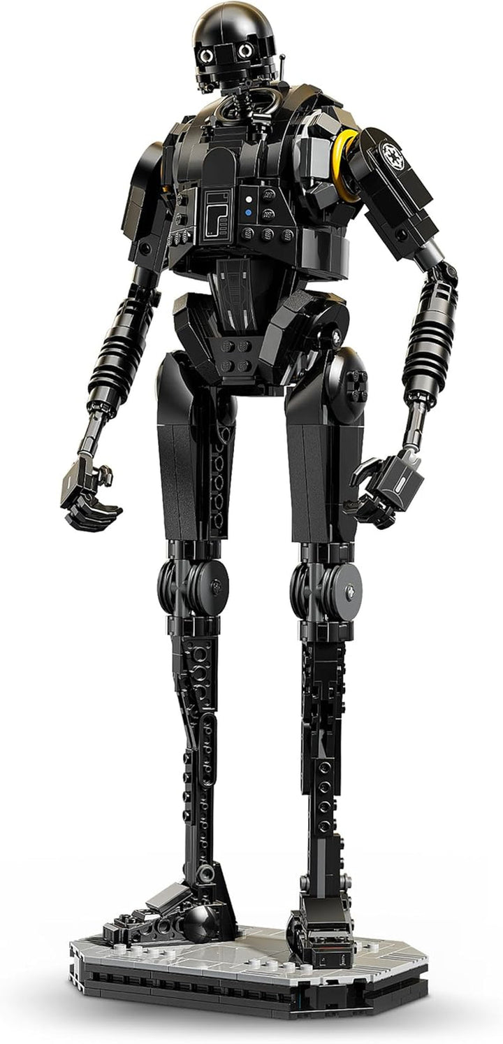 LEGO Star Wars 75434 Security Droid K-2SO - Construiește și expune figura, jucărie de construcție, model de colecție cu panou informativ - Cadou pentru băieți, fete și adulți fani Andor