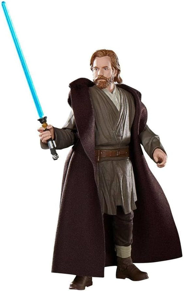 Star Wars Hasbro Star WarSeria neagră Obi-Wan Kenobi (Jabiim), 15 Cm Figura de acțiune mare Obi-Wan Kenobi, Multi, F7098