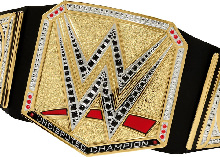 Mattel Mattel WWE Championship Belt, Undisputed WWE Universal Championship Role Play And Costume, Aprox. 100 Cm Lungă Faux Leather Belt With Unique Fitting, HYJ35