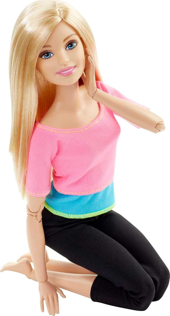 Barbie Made to Move - articulații mobile pentru poziții și mișcări realiste, ținută sportivă și păr lung blond, ideală pentru jocuri de rol și creativitate, vârsta 3+, DHL82