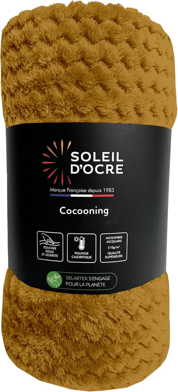 Soleil D'Ocre Decke, 180 X 220 Cm, Cocooning, Senfgelb
