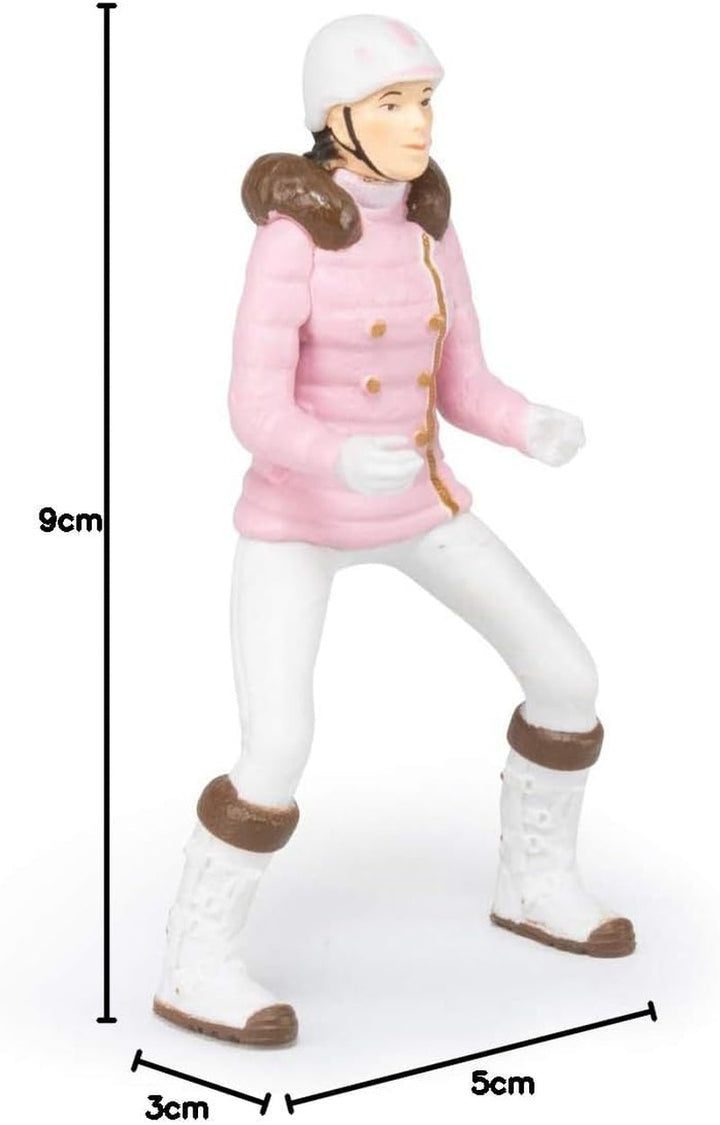 PAPO - Horse figure - Rider Fashion Winter, pasiune pentru călărie, jucărie pentru copii de la 3 ani.
