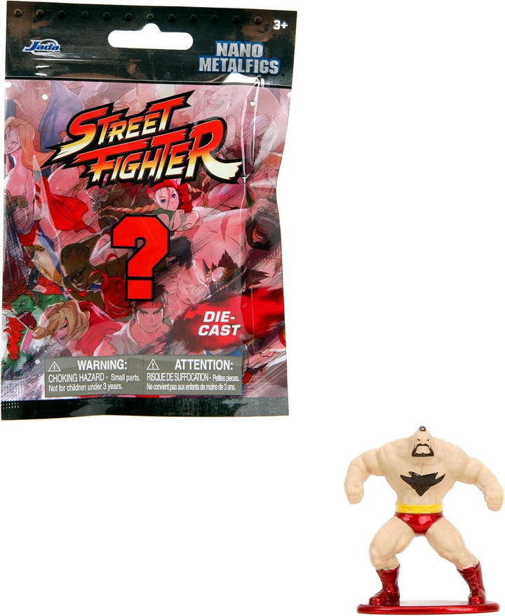 Jada Toys Street Fighter Figure (1X Mystery Figure in Blind Pack) - Detailed Nano Collectible Figure (4 Cm), 1 of 13 Metal Street Fighter Figures For Fans And Collectors Aged 3+, Wave 1