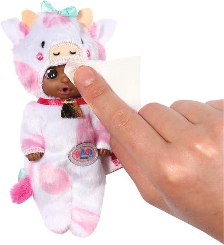 BABY Born Suprise bebeluși animale, mini păpușă cu haine de animale cu scutec, certificat de naștere și biberon, 904633 Zapf Creation