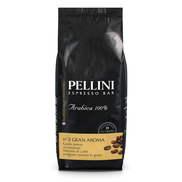 Pellini N.9 Cremoso, Kaffeebohnen Für Espresso 1Kg, Arabica- Und Robusta-Mischung Mit Einem Vollmundigen Und Harmonischen Geschmack, Mittlere Röstung