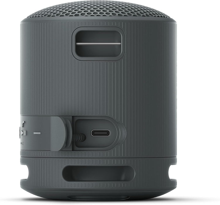 Sony SRS-XB100 - Difuzor Bluetooth wireless, portabil, ușor, compact, în aer liber, de călătorie, durabil, rezistent la apă și praf IP67, baterie de 16 ore, curea de transport, mâini libere, negru