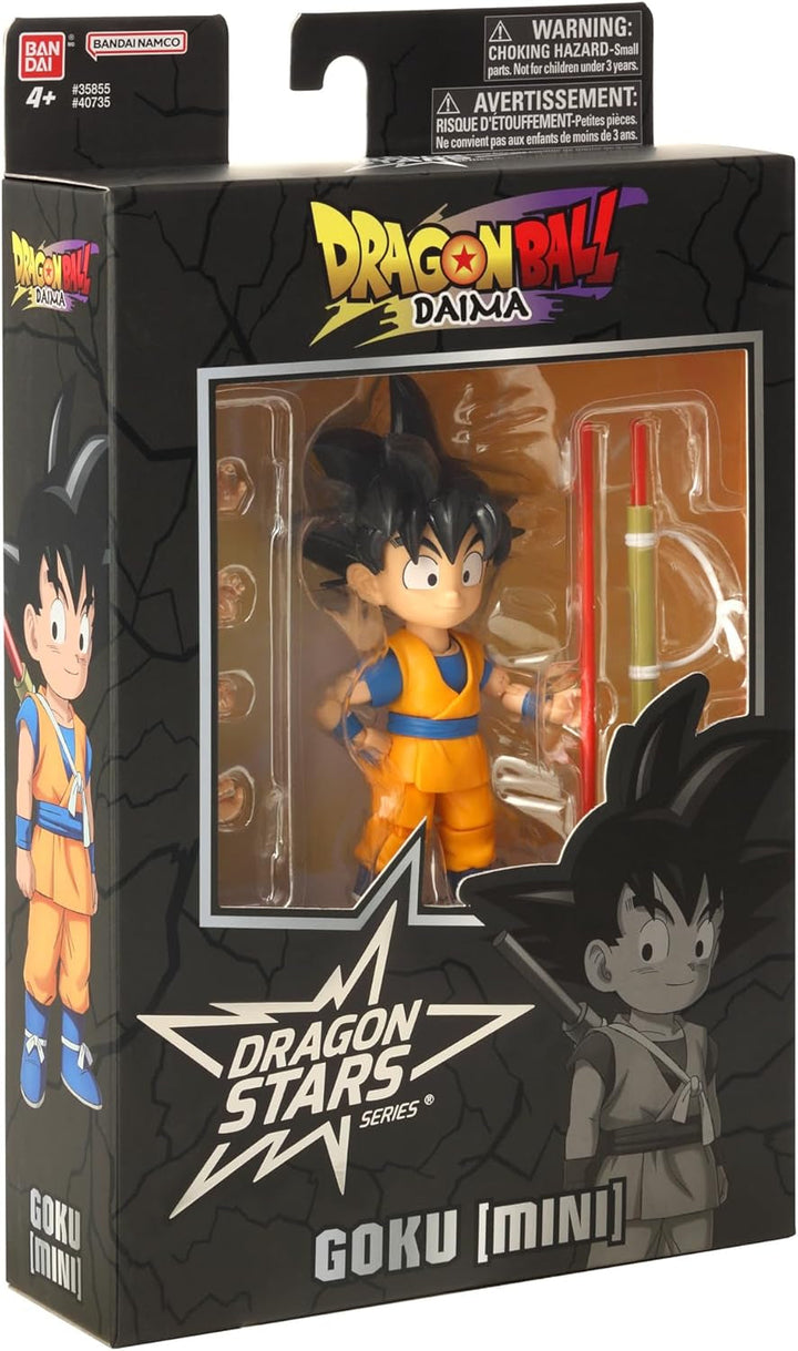 BANDAI - Dragon Ball Daima Kid Goku - Figură Dragon Star 17 cm - Figură Kid Goku cu accesorii - Licență oficială Dragon Ball - Figură mini Goku mobilă - Jucărie de la 4 ani - 40735