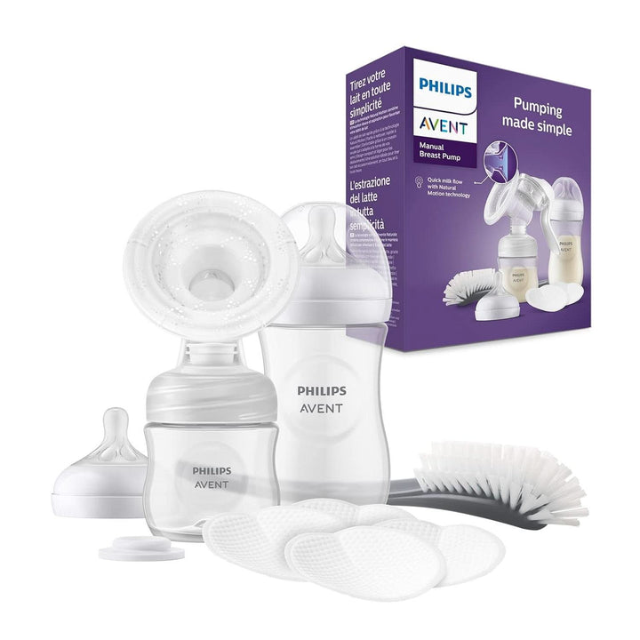 Philips Avent Handmilchpumpe - Einfaches Abpumpen, Mit Natural-Motion Technologie, Bpa-Frei (Modell SCF430/01) Transparent