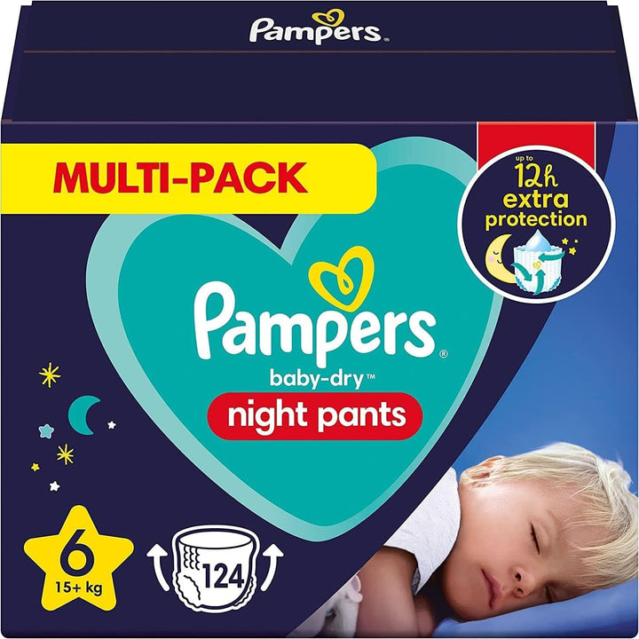 Pampers Night Nappies Pants, pantalonii pentru scutece oferă protecție suplimentară pentru întreaga noapte