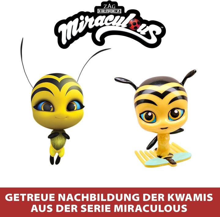 Bandai - Miraculous - Pachet de 8 Kwamis - Colecția de mini figurine Miraculous - Joc Miraculous Box Set de 8 Kwamis - Little Sweet Miraculous Ladybug Figures - Jucării de la 4 ani - P50532