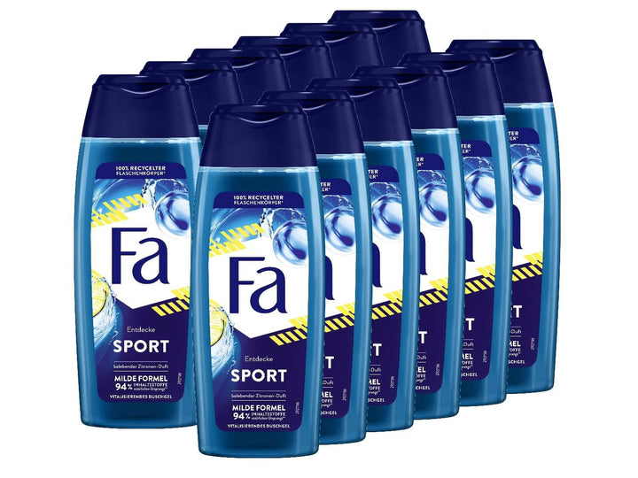 FA Gel de duș Sport, pachet de 6 x 250 ml