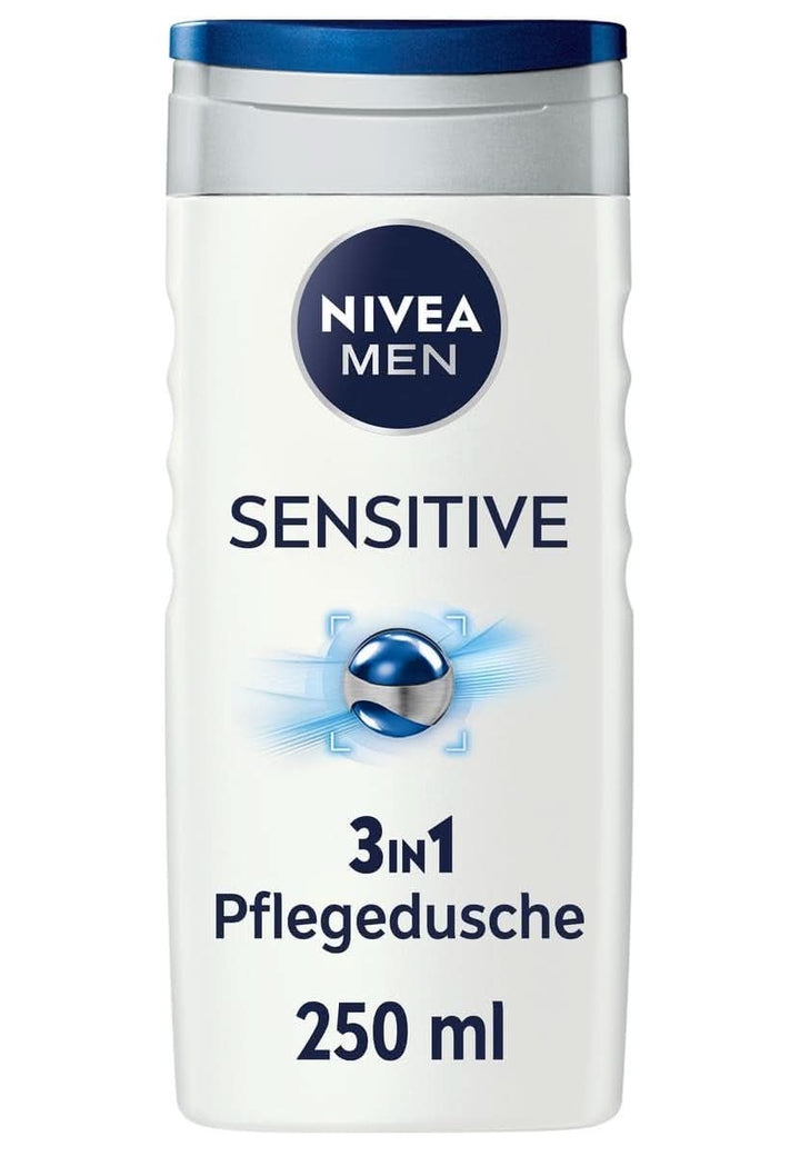 NIVEA MEN Sensitive, gel de duș neutru pentru pielea sensibilă, 250 ml