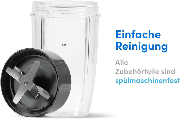 Nutribullet Original, Elektrischer Mixer, Zerkleinerer, Smoothiemixer, Smoothie Maker, 600 W Leistung, Einfach Und Schnell in Der Anwendung, Kompakt, Leicht Zu Reinigen, NB603DG