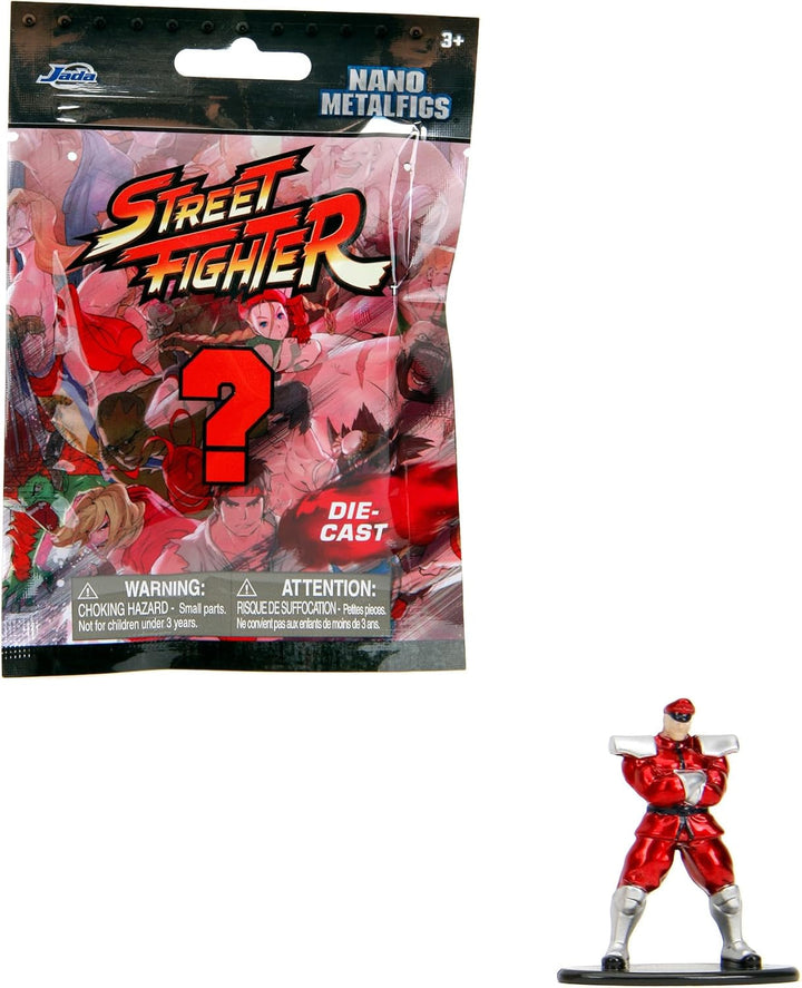 Jada Toys Street Fighter Figure (1X Mystery Figure in Blind Pack) - Detailed Nano Collectible Figure (4 Cm), 1 of 13 Metal Street Fighter Figures For Fans And Collectors Aged 3+, Wave 1