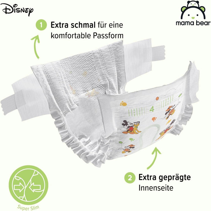 Scutece Mama Bear Disney Ultra Dry mărimea 4 (8-14 kg), alb, 84 bucăți (1 pachet)