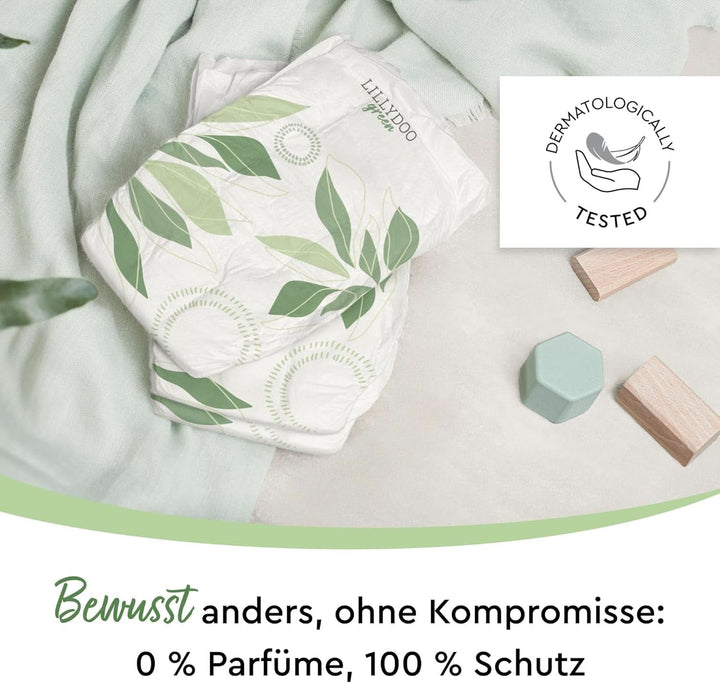 LILLYDOO Green Umweltschonende Windeln, Größe 7 (15+ Kg), Monatsbox (105 Windeln)