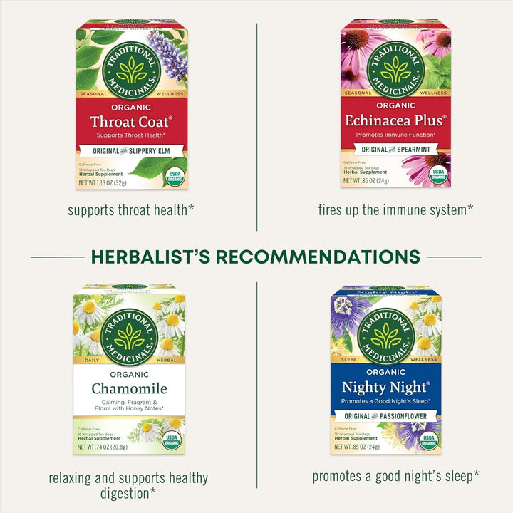 Tea, Organic Cold Care PM, Get a Good Night'S Sleep, 16 Tea Bags Tea USA Naty Shop
