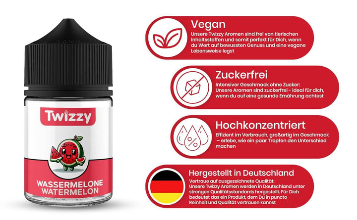 Twizzy Pepene Rosu,Food Flavouring - 60 ml - Aromă intensă 