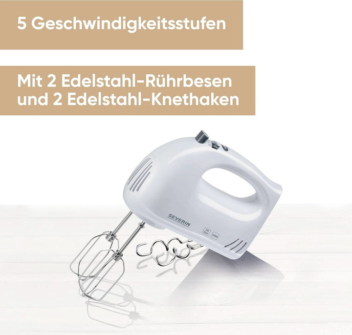 SEVERIN Handmixer HM3820 (LBH 20X9X14 Cm) LBH 20X9X14 Cm Weiß