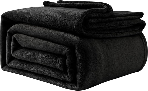 Kuscheldecke Flauschige Fleecedecke 130 X 150 Cm Tagesdecken Sofadecke Weiche GroÃŸe Decken Und ÃœberwÃ¼rfe FÃ¼r Erwachsene ÃœberwÃ¼rfe FÃ¼r Sofas Warm Maschinenwaschbar Schwarz