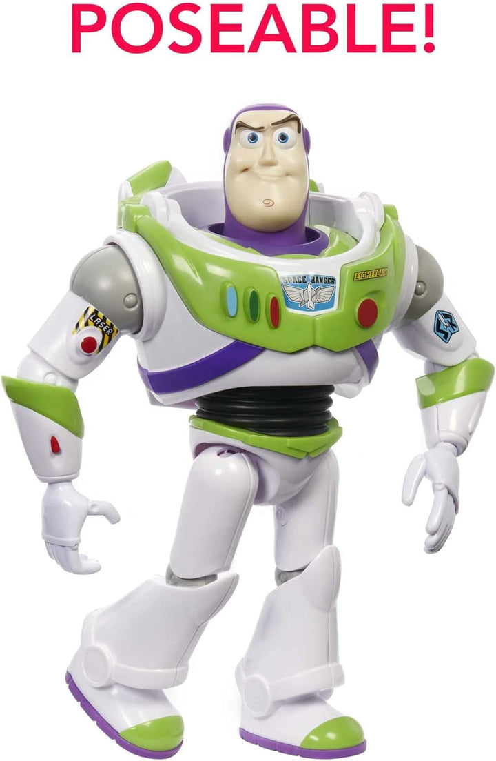 Mattel Big Disney Pixar Buzz Lightyear Action Figure, Aprox. 31 cm, Super Movable, Detailed Collectible Figure From The Toy Story Space Movie, Ages 3+ HFY27