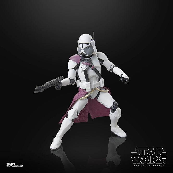 Star Wars seria neagră Clone Commander Bacara, Star Wars: Ahsoka Premium figurină de colecție (15 cm)