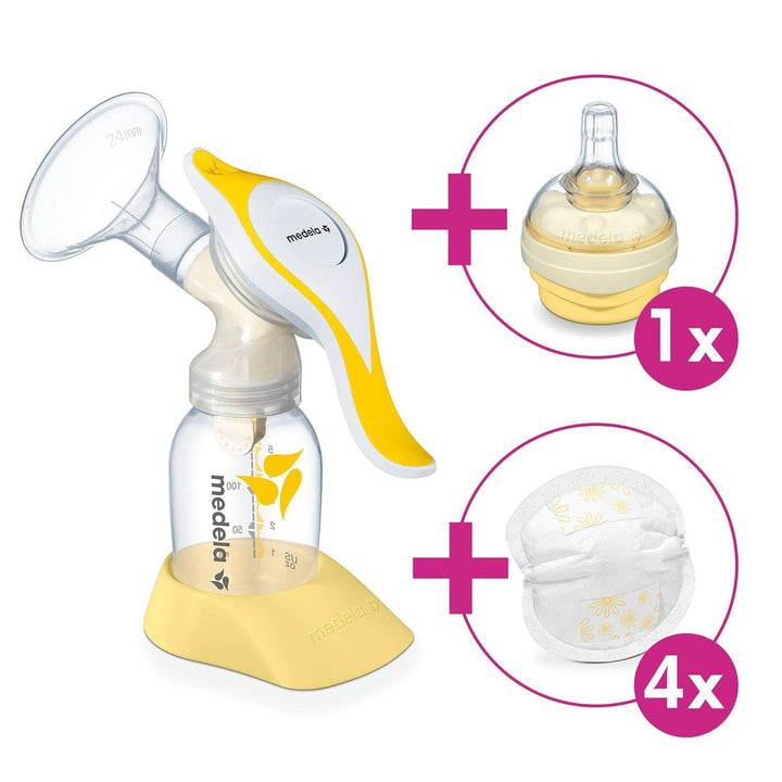 Medela Harmony Handmilchpumpe, Mit Calma-Sauger Und Stilleinlagen