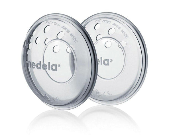 Medela Breast Shells - Bpa-Free, Made from Soft Silicone, with Breathable Ventilation Holes, Includes 2 Shells