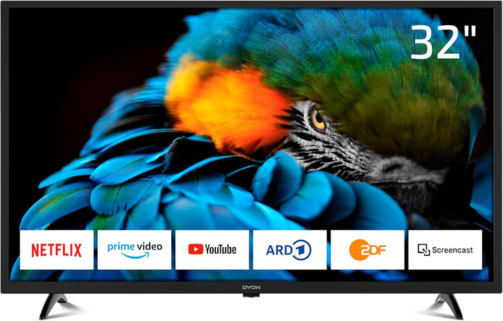 DYON Smart 43 VX 108 Cm (43 Zoll) Fernseher (Full-Hd Smart TV, HD Triple Tuner (DVB-C/-S2/-T2), App Store, Prime Video, Netflix, Youtube, DAZN, Disney+) [Mod. 2022], Schwarz