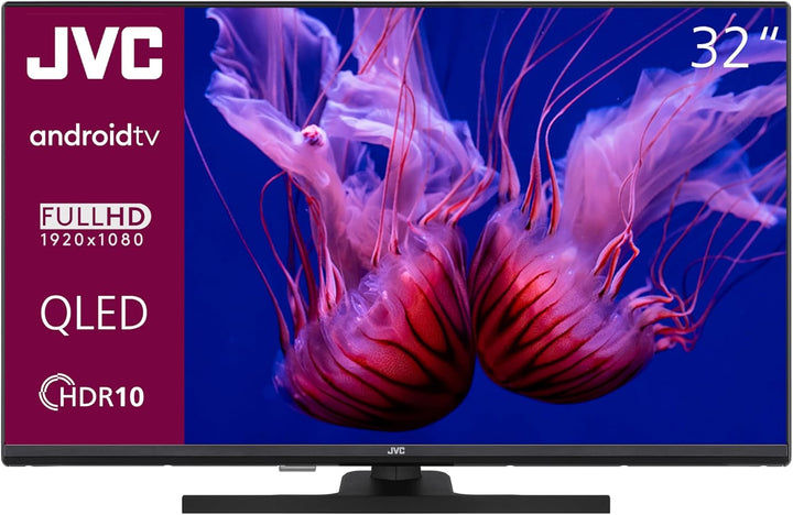 JVC QLED TV 40 Zoll Fernseher Full HD Android Smart TV (HDR, Triple-Tuner, Bluetooth) LT-40VQF545A